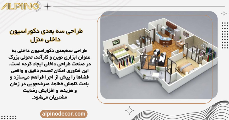 طراحی سه بعدی دکوراسیون داخلی